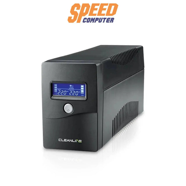 เครื่องสำรองไฟฟ้า Cleanline MD 1000VA 550วัตต์ สีดำ - SpeedCom