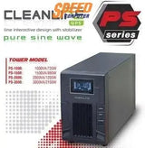เครื่องสำรองไฟฟ้า Cleanline PS 1000 720วัตต์ สีดำ - SpeedCom