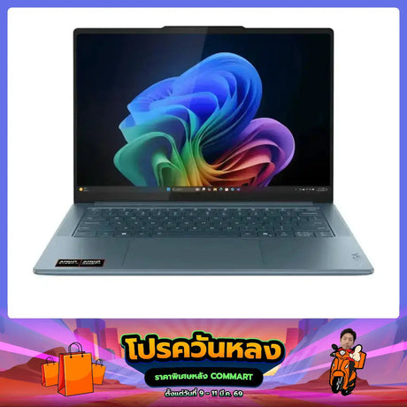 โน๊ตบุ๊ค Lenovo Yoga Pro 7 14AKP10 83KG0004TA Ryzen AI 7 สีน้ำเงิน (Tidal Teal)SpeedCom