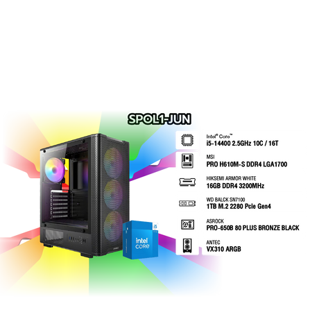 คอมประกอบ Set SPOL1-JUN-I5-14400-16GB-1TBSpeedCom