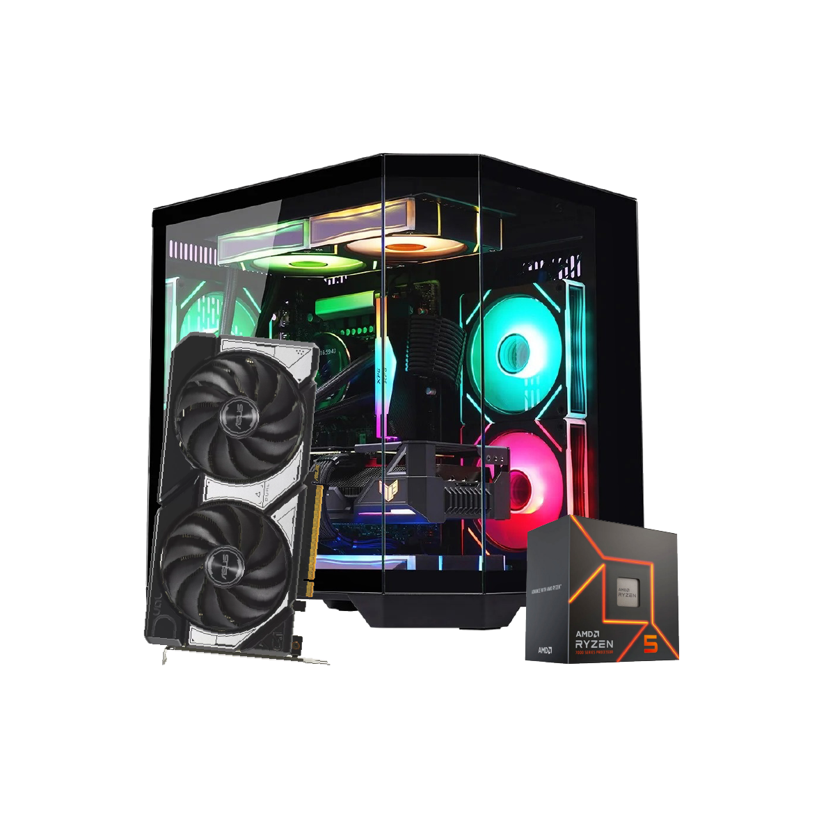 คอมประกอบ Set SPOL-MAR3-R5-7500F-32GB-1TB-5060-BK