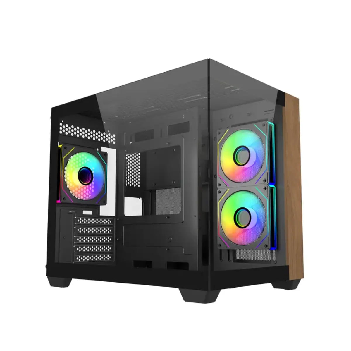 เคส Cooler Master Elite 481 Wood Micro ATX Mini Tower