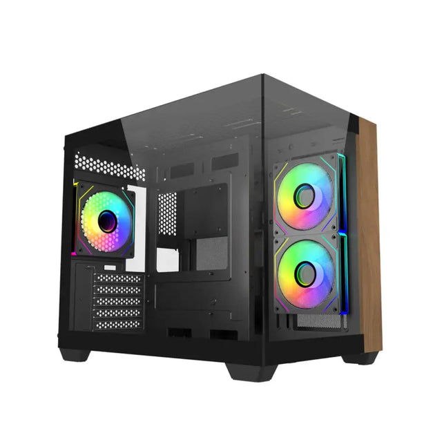 เคส Cooler Master Elite 481 Wood Micro ATX Mini Tower