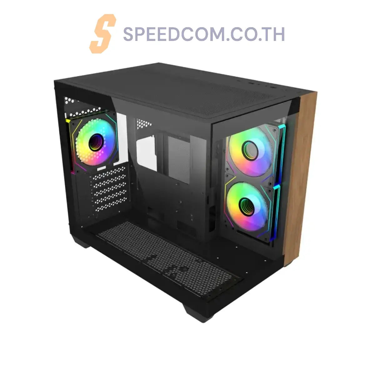 เคส Cooler Master Elite 481 Wood Micro ATX Mini Tower