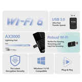 อุปกรณ์รับสัญญาณไวไฟ D-Link DWA-X3010 Wireless USB Adater Wi-Fi 6 AX3000