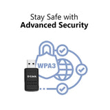 อุปกรณ์รับสัญญาณไวไฟ D-Link DWA-X3010 Wireless USB Adater Wi-Fi 6 AX3000