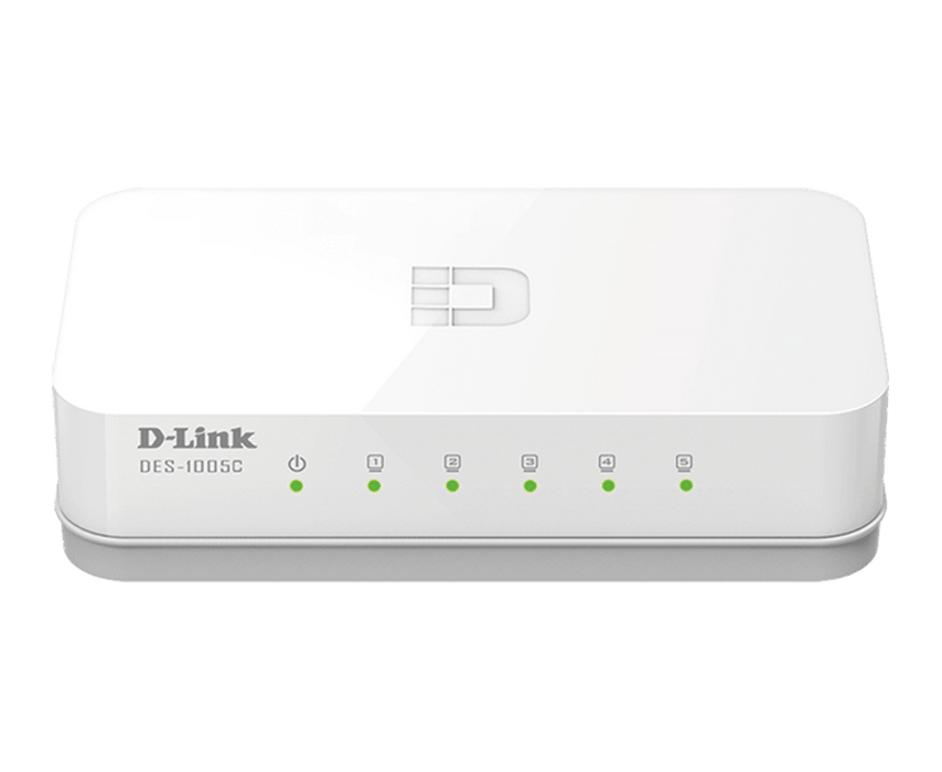 สวิตช์ฮับ D-Link DES 1005C สีขาวSpeedCom