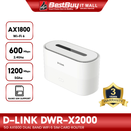 เร้าเตอร์ D-Link DWR X2000 สีขาวSpeedCom