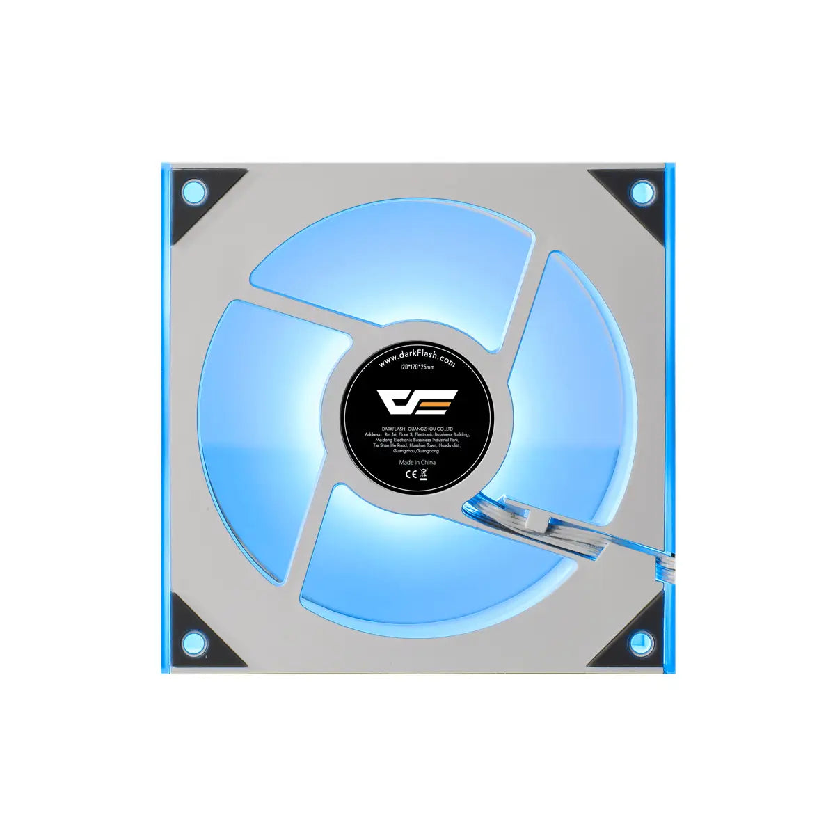 พัดลมเคส Darkflash DM8 PWM ARGB Cooling Fan - SpeedCom