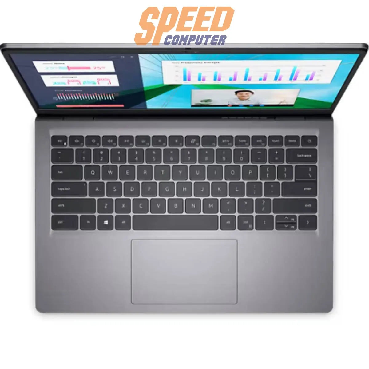 โน๊ตบุ๊ค Dell Vostro VN3430VK98N001OGTH - V3430 - TG - Q i3 Gen13 สีเทา (Titan Grey) - SpeedCom