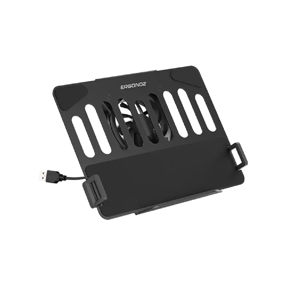 แท่นวางโน๊ตบุ๊ค ERGONOZ ACC01V4-B-F Laptop Holder V4 With Fan สีดำ