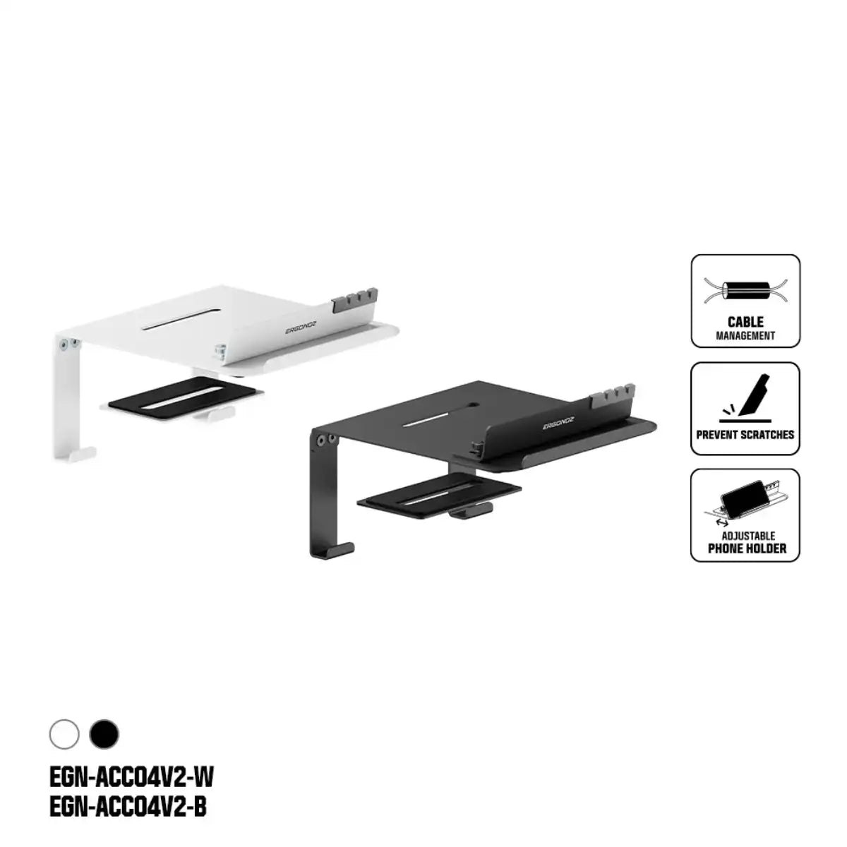 อุปกรณ์เสริมขาจับจอ ERGONOZ EGN-ACC04V2 Monitor Arm Reinforcement Plate V2