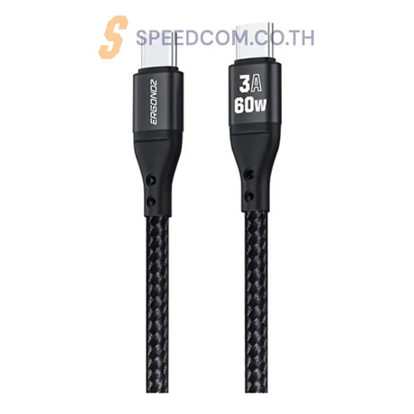 สายชาร์จ ERGONOZ EGN CL C2C60W USB C to USB C cable - SpeedCom