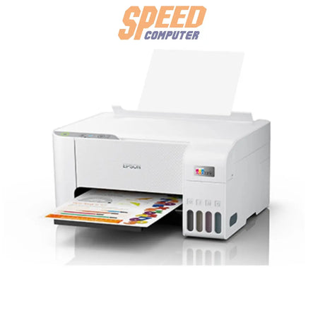 ปริ้นเตอร์อิงค์เจ็ท Epson EcoTank L3216 สีขาว (ฟรีหมึก 1 ขวด EPSON-T00V100 สีดำ) - SpeedCom