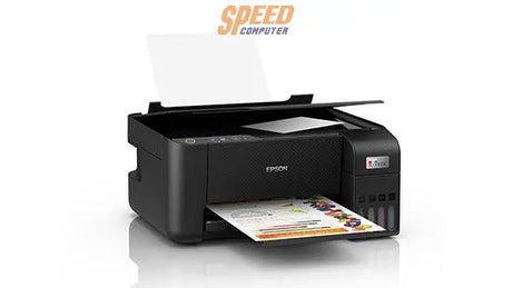 ปริ้นเตอร์อิงค์เจ็ท Epson L3210 สีดำ (ฟรีหมึก 1 ขวด EPSON - T00V100 สีดำ) - SpeedCom