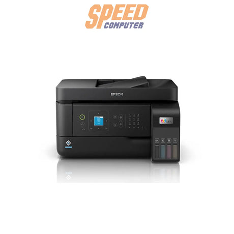 ปริ้นเตอร์อิงค์เจ็ท Epson L5590 ระบบหมึกแท็งก์ All-in-One สีดำ รองรับการพิมพ์ สแกน ถ่ายเอกสาร และแฟกซ์ พร้อมเชื่อมต่อ Wi-Fi เหมาะสำหรับใช้งานในสำนักงานและธุรกิจ
