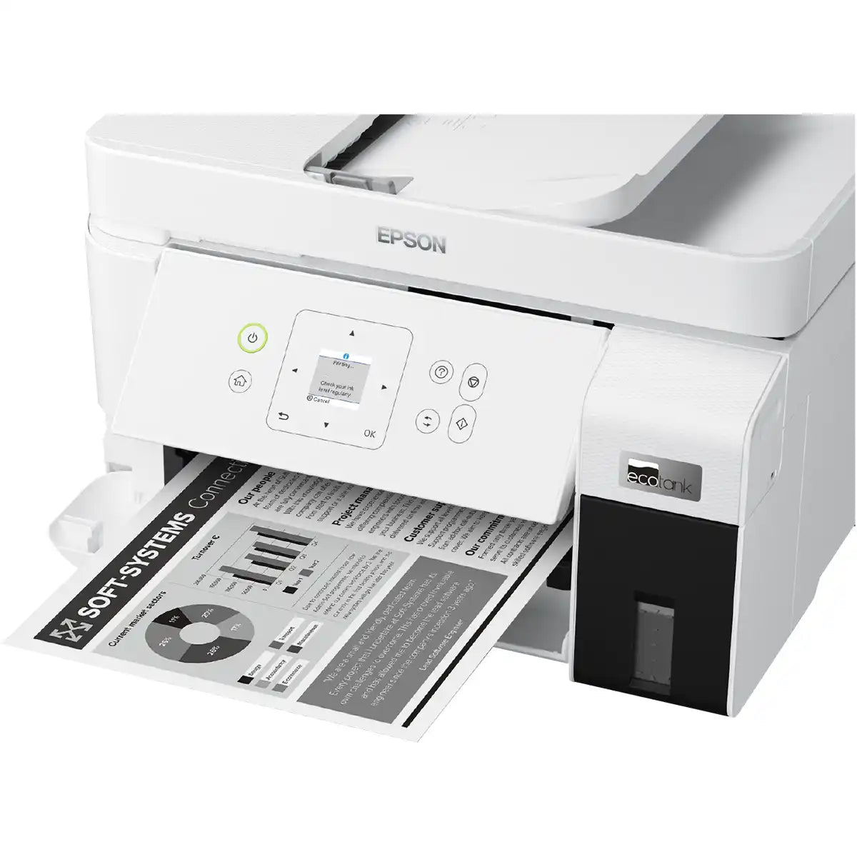 ปริ้นเตอร์อิงค์เจ็ท Epson M2050 สีขาวSpeedCom