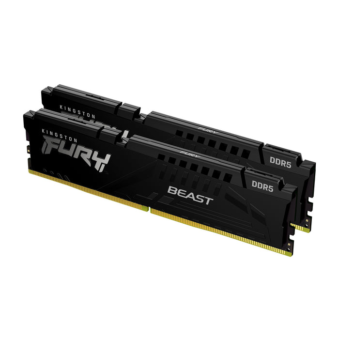 Memory RAM PC Kingston FURY BEAST 16GB(8GBX2) DDR5 BUS5600MHz KF556C40BBK2-16 Black