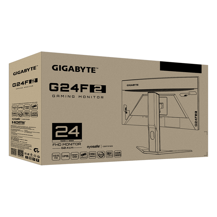 จอมอนิเตอร์ Gigabyte G24F 2 24.0" IPS FHD Gaming สีดำ