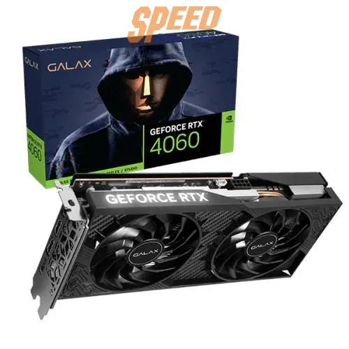 การ์ดจอ GALAX GeForce RTX 4060 1-CLICK OC 2X 12GB GDDR6 สีดำ - SpeedCom