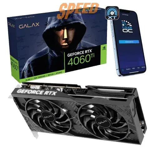 การ์ดจอ GALAX GeForce RTX 4060ti 1-CLICK OC 8GB GDDR6 - SpeedCom