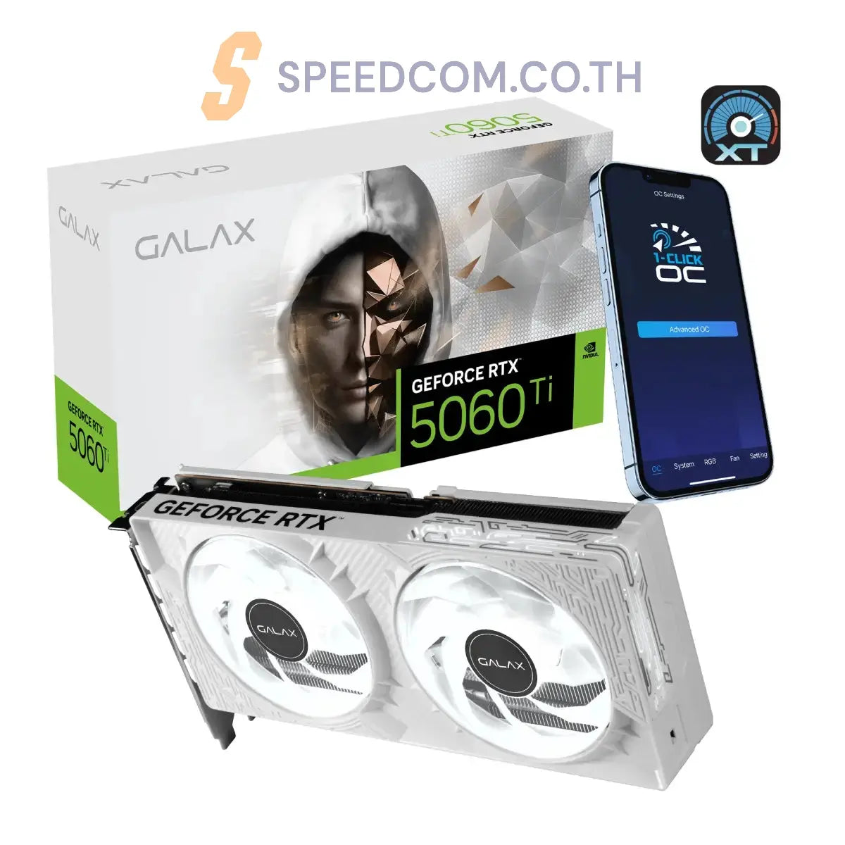 การ์ดจอ GALAX GeForce RTX 5060 Ti 1-Click OC 8GB GDDR7 - SpeedCom
