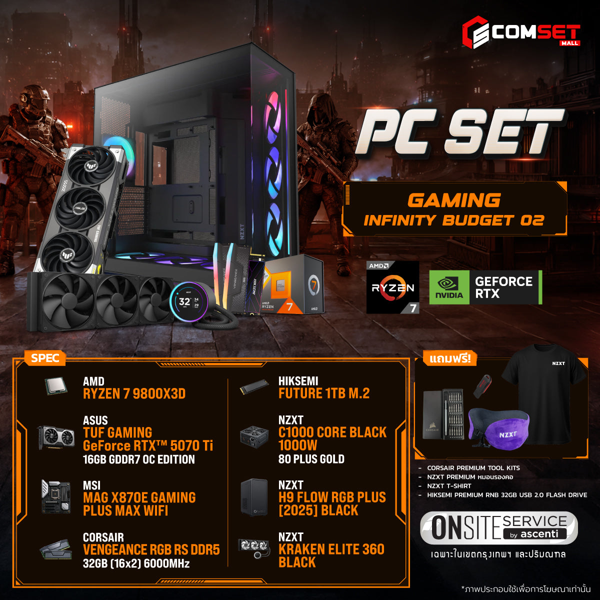 คอมประกอบ PC SPOL- GAMING – INFINITY BUDGET SET 02