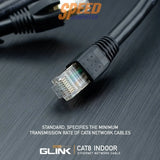 สายแลน GLINK Gold Series รุ่น CABLE/8 มาตรฐาน Cat8 รองรับความเร็วสูงสุดระดับ 40Gbps และแบนด์วิธ 2000MHz เหมาะสำหรับใช้งานอินเทอร์เน็ตความเร็วสูงและอุปกรณ์เครือข่ายระดับมืออาชีพ