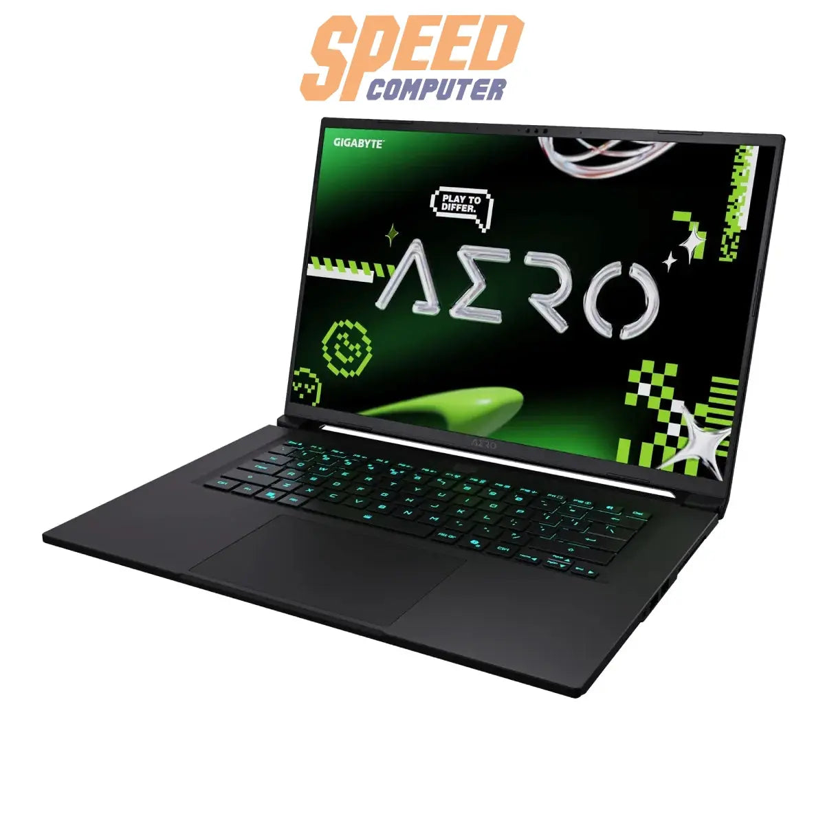 โน๊ตบุ๊ค Gigabyte AERO X16 1VH93THC94AH Ryzen Al 7 สีดำ ( Dark Tide) - SpeedCom