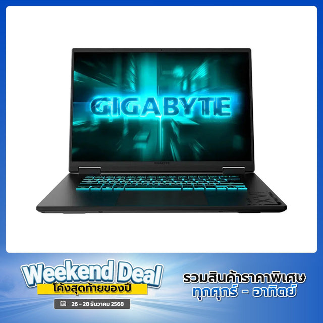 โน๊ตบุ๊ค Gigabyte Gaming A16 CMHH2TH893SH i5 Gen13 สีดำ (Black Steel)SpeedCom