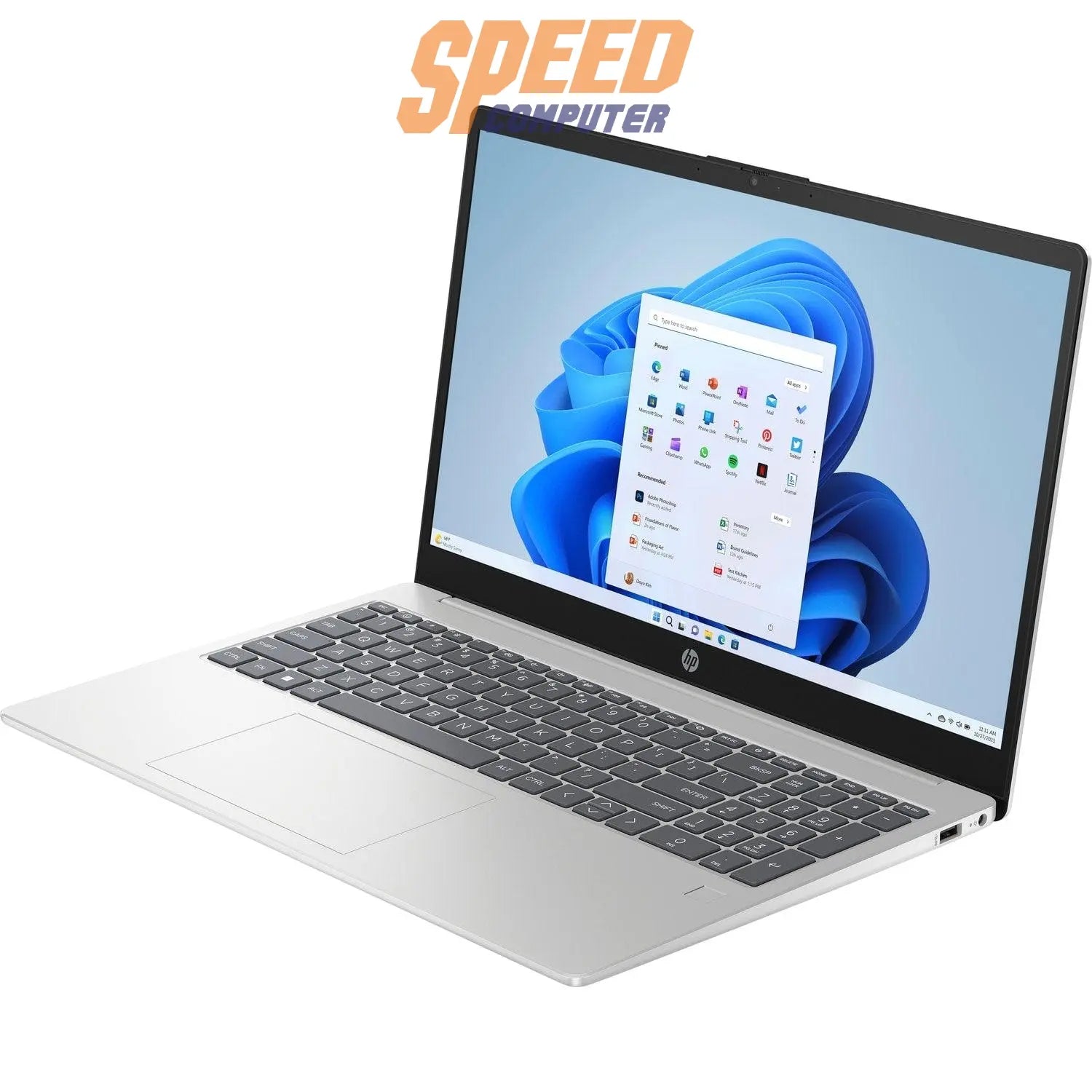 โน๊ตบุ๊ค HP 15-FD1106TU (A19CKPA) Core 7 สีเงิน (Natural Silver) - SpeedCom