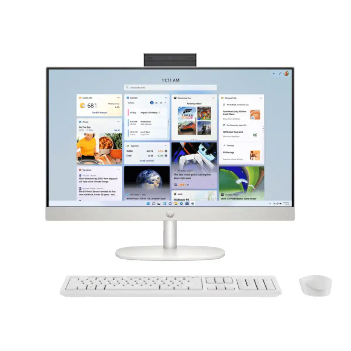 ออลอินวัน HP 24-cr0105d (B13A3PA) Ryzen 5 สีขาว (Shell White) - SpeedCom