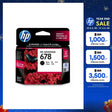 หมึกเครื่องปริ้นเตอร์ HP 678 Black Original Ink Advantage Cartridge สีดำSpeedCom