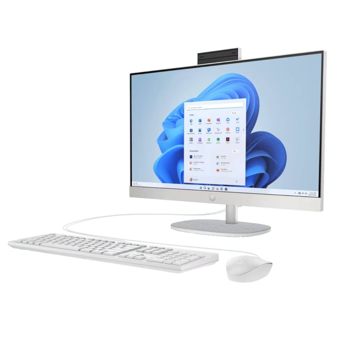 ออลอินวัน HP All In One 24-CR0020D Ryzen 5 สีขาว (Shell white)SpeedCom