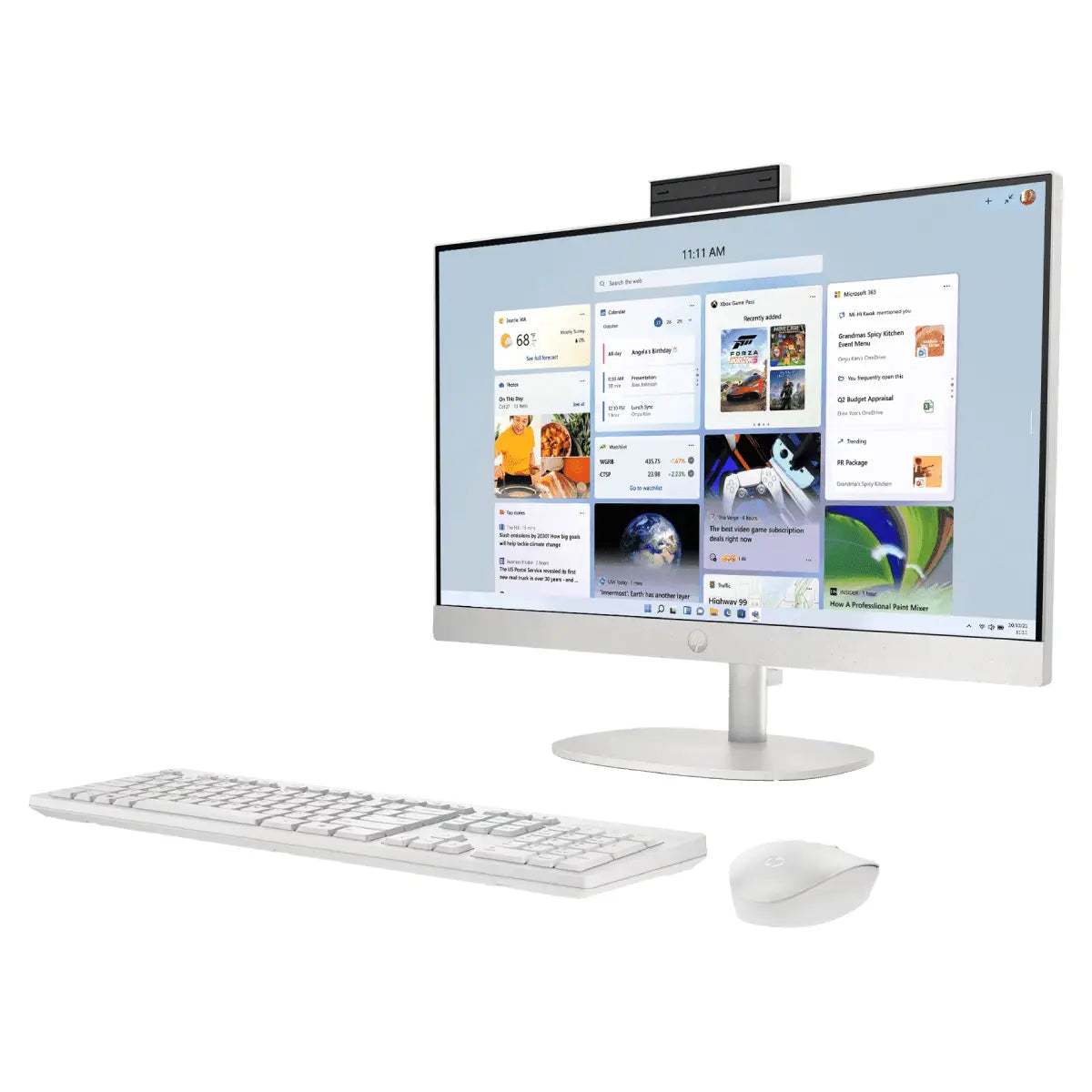 ออลอินวัน HP All In One 24-CR0161D i5 Gen13 สีขาว (Shell white)