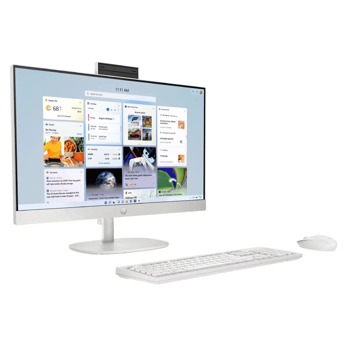 ออลอินวัน HP All In One 24-CR0161D i5 Gen13 สีขาว (Shell white)