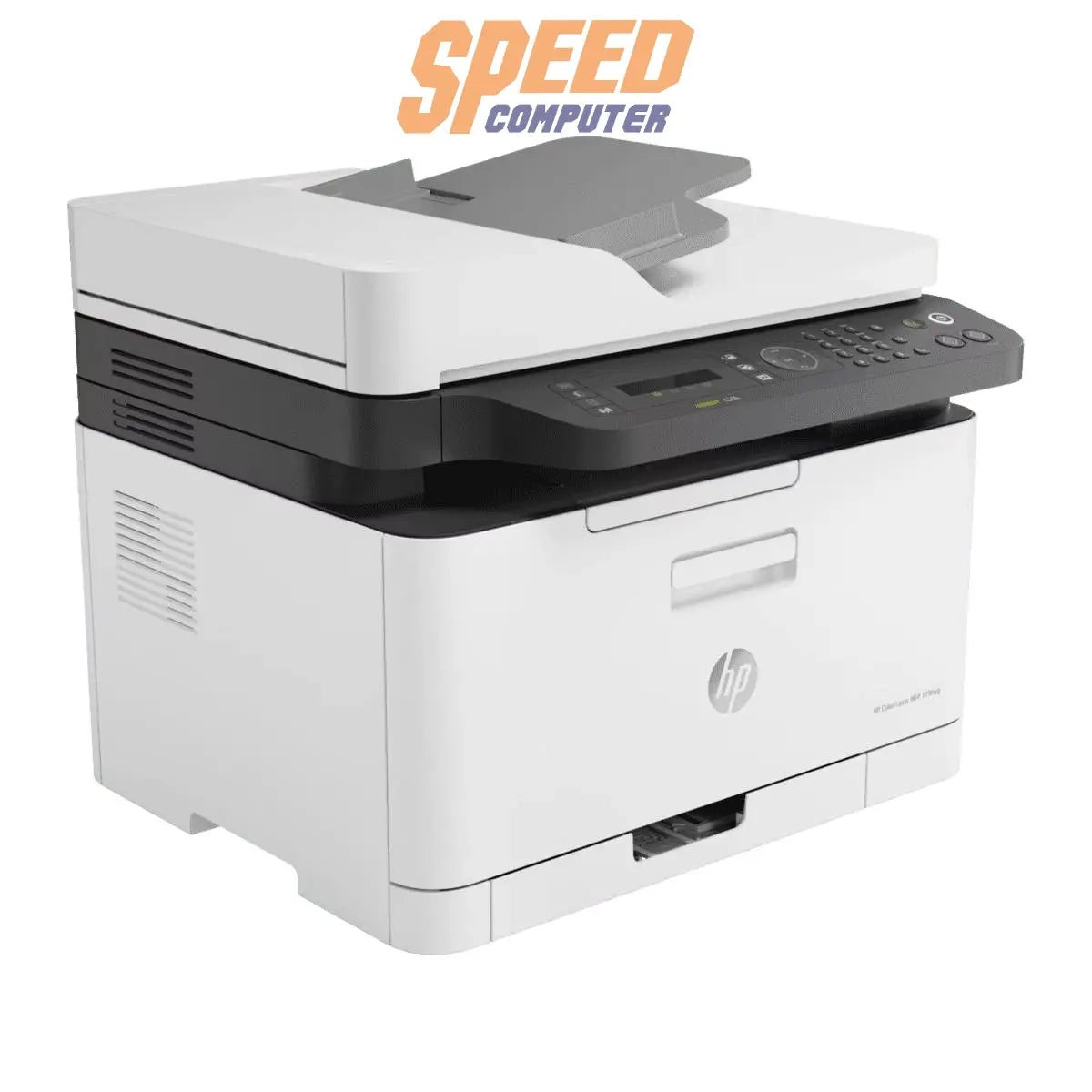 ปริ้นเตอร์เลเซอร์มัลติฟังก์ชัน HP Color Laser MFP รุ่น 179FNW (4ZB97A) สีขาว รองรับการพิมพ์ สแกน ถ่ายเอกสาร และแฟกซ์ พร้อมเชื่อมต่อ Wi-Fi เหมาะสำหรับสำนักงานขนาดเล็ก