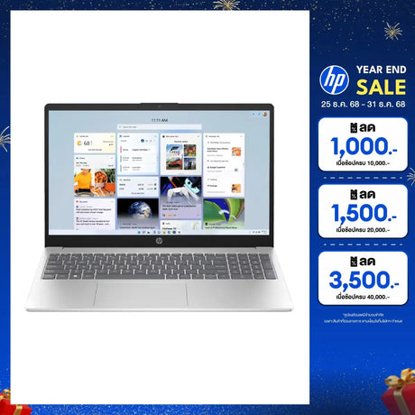 โน๊ตบุ๊ค HP Laptop 15 FC0477AU Ryzen 5 สีเงินSpeedCom