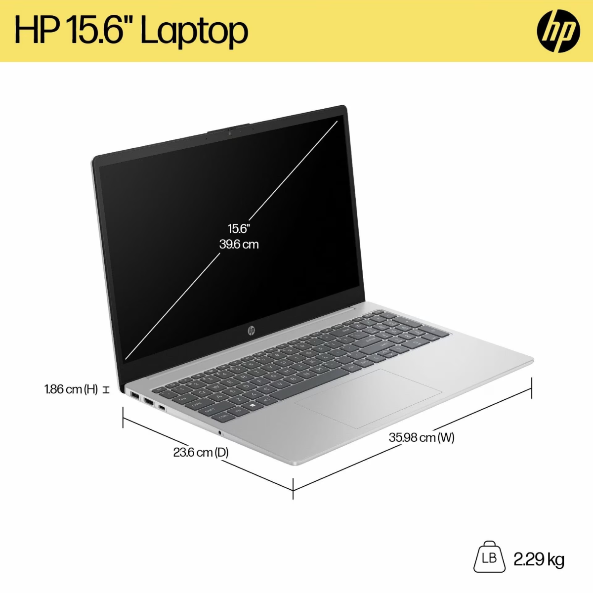 โน๊ตบุ๊ค HP Laptop 15 fd2040TU Ultra 7 AI Boost สีเงิน