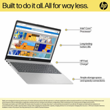 โน๊ตบุ๊ค HP Laptop 15 fd2040TU Ultra 7 AI Boost สีเงิน