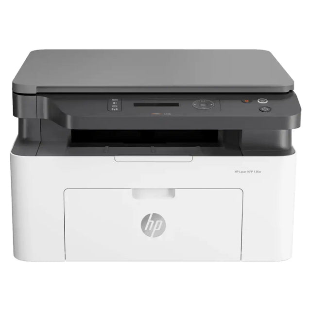 ปริ้นเตอร์เลเซอร์ HP MFP 135W (4ZB86A) 1200X1200DPI 20PPM 128MB สีขาว - SpeedCom