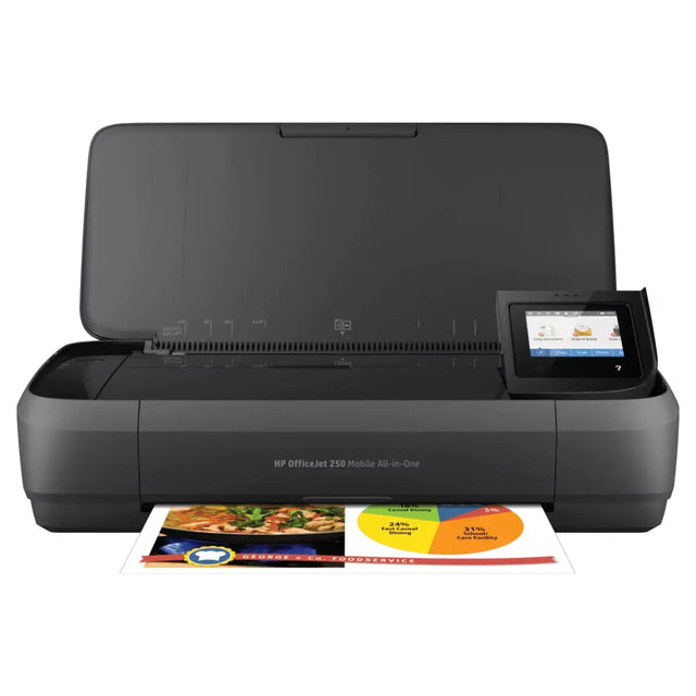 ปริ้นเตอร์อิงค์เจ็ท HP OfficeJet 250 Mobile AiO Prntr สีดำ - SpeedCom