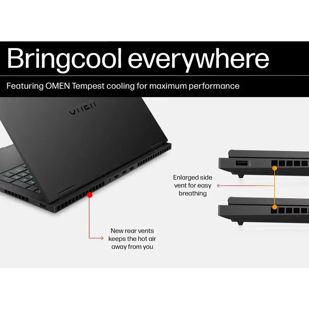 โน๊ตบุ๊ค HP Omen 16 AM0195TX i7 Gen14 สีดำ (Shadow Black)