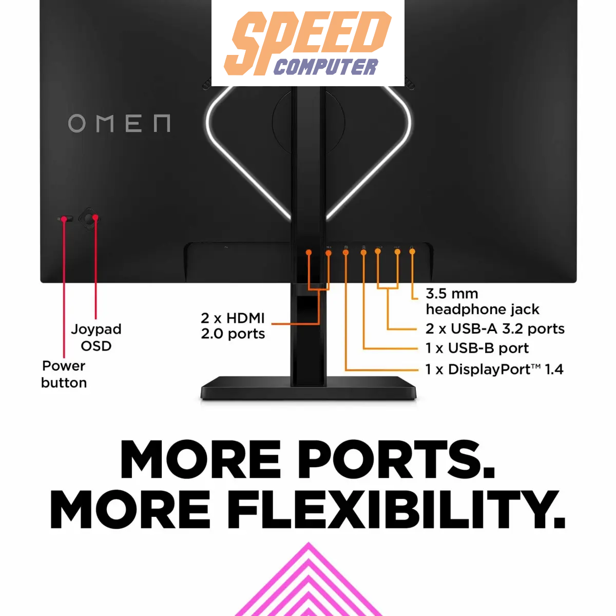 จอมอนิเตอร์ HP Omen 27 780G6AA-AKL 27.0" IPS 240Hz - SpeedCom