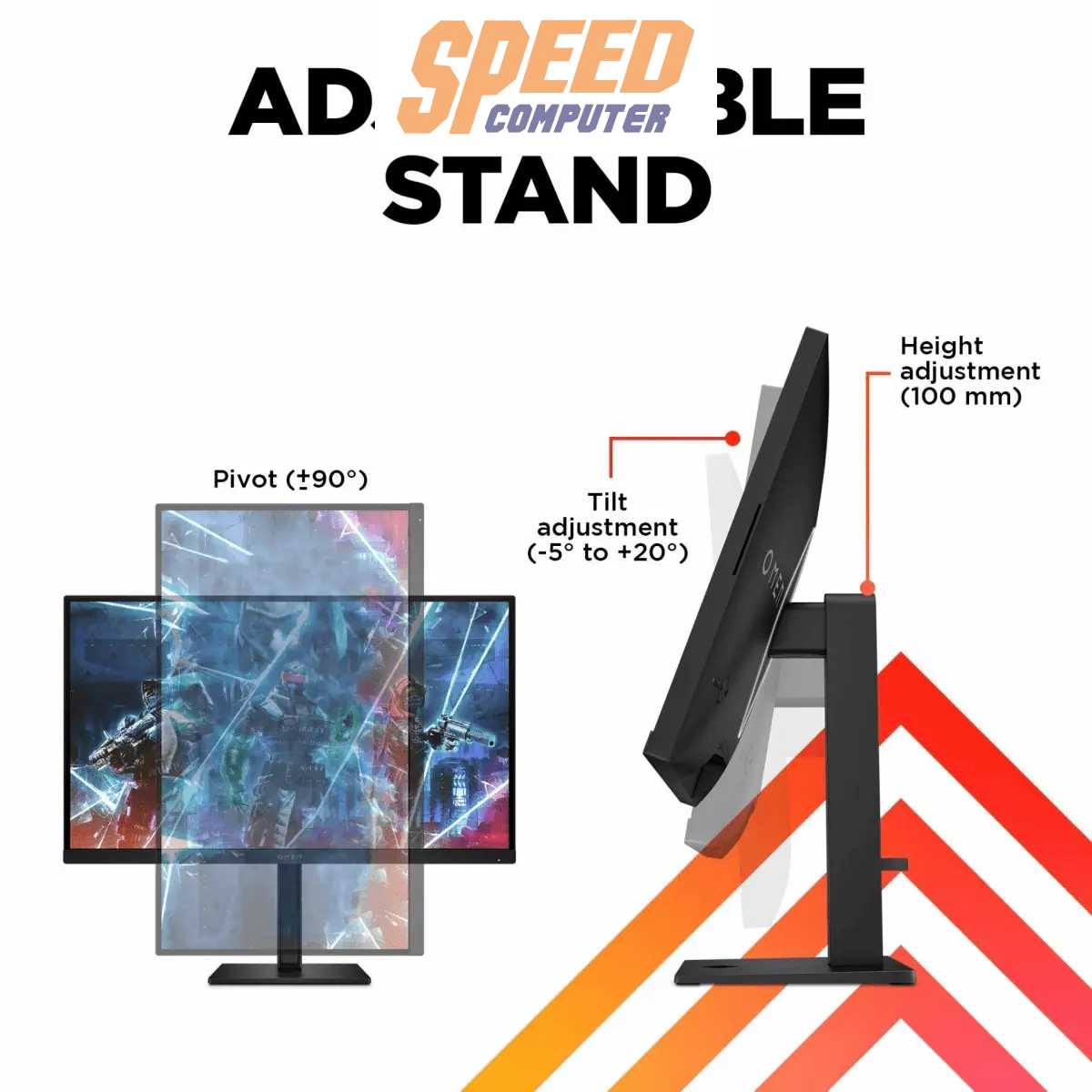 จอมอนิเตอร์ HP Omen 27 780G6AA-AKL 27.0" IPS 240Hz - SpeedCom