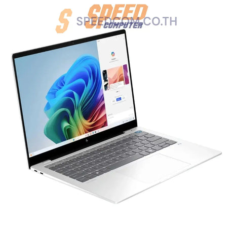 โน๊ตบุ๊ค HP OmniBook X 14 FE1012QU (B27SVPA) Snapdragon X1P สีเงิน (Glacier silver) - SpeedCom
