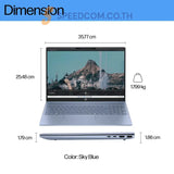 โน๊ตบุ๊ค HP Pavilion 16 AG0029AU Ryzen 7 สีฟ้า (Sky Blue)
