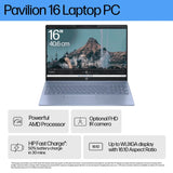 โน๊ตบุ๊ค HP Pavilion 16 AG0029AU Ryzen 7 สีฟ้า (Sky Blue)