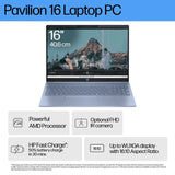 โน๊ตบุ๊ค HP Pavilion 16 AG0029AU Ryzen 7 สีฟ้า (Sky Blue)