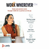 หูฟังบลูทูธ HP Poly Voyager 5200 +USB-A to Micro USB Cable (7S431AA) - SpeedCom